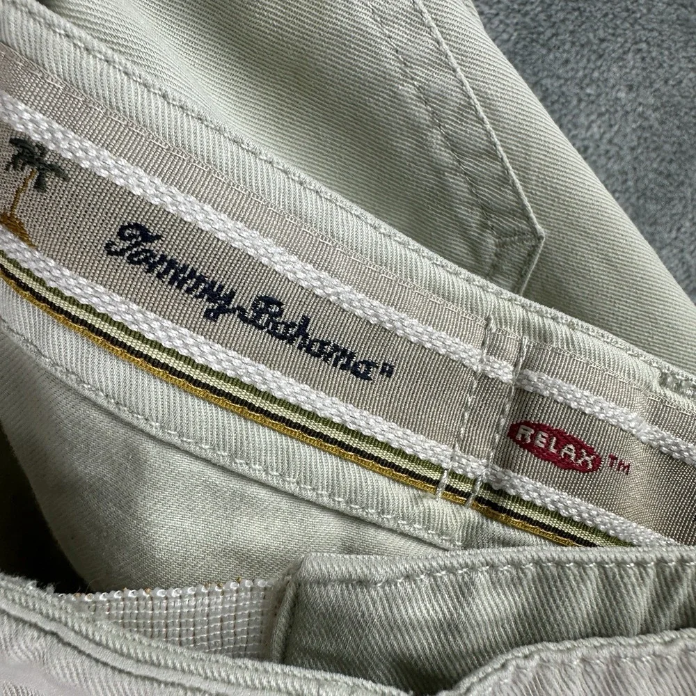 Tommy Bahama Relax Men's Shorts 36 Khaki Tencel Lyocell Cotton 10" Inseam - Picture 6 of 10